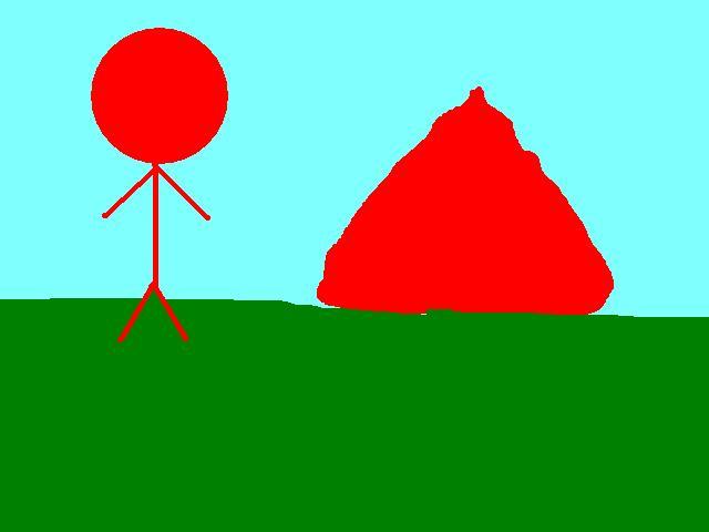赤い山